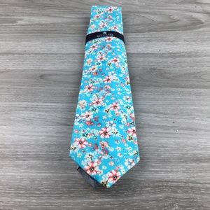 Stafford Accessories - Stafford Blue Floral Pattern Tie Stafford Accessories - Stafford Blue Floral Pattern Tie
